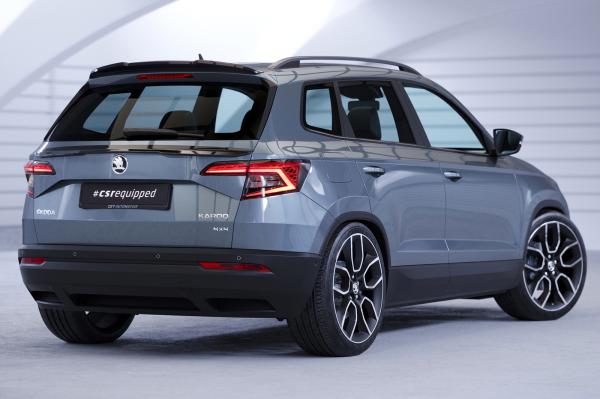 CSR Heckspoiler | Heckflügel mit ABE für Skoda Karoq HF806-L schwarz matt (Lackierung erforderlich)