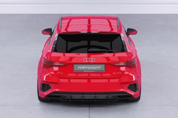 CSR Heckspoiler | Heckflügel mit ABE für Audi A3 Sportback S-Line/S3 (8Y) HF811-S schwarz matt strukturiert (keine Lackierung erforderlich)