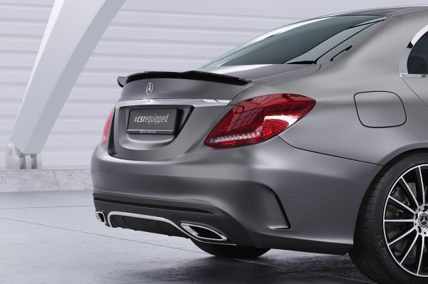 CSR Heckspoiler | Heckflügel mit ABE für Mercedes-Benz C-Klasse W205 HF813-L schwarz matt (Lackierung erforderlich)