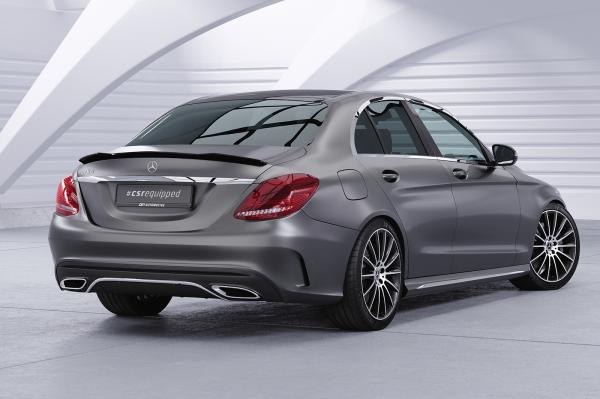 CSR Heckspoiler | Heckflügel mit ABE für Mercedes-Benz C-Klasse W205 HF813-L schwarz matt (Lackierung erforderlich)