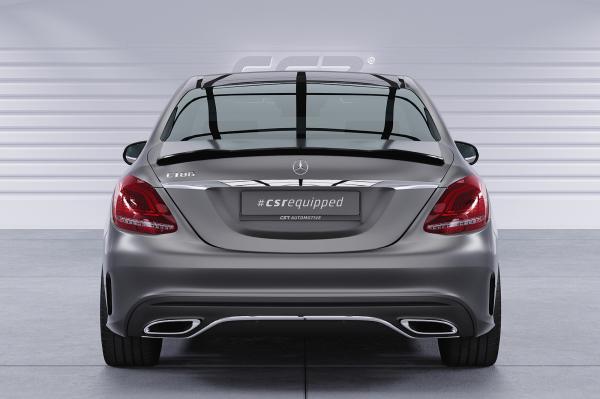 CSR Heckspoiler | Heckflügel mit ABE für Mercedes-Benz C-Klasse W205 HF813-L schwarz matt (Lackierung erforderlich)