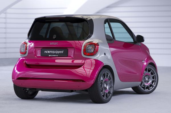 CSR Heckspoiler | Heckflügel mit ABE für Smart fortwo (453) HF815-L schwarz matt (Lackierung erforderlich)