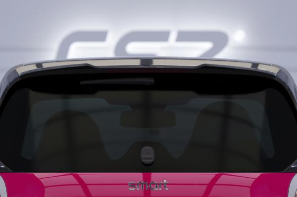 CSR Heckspoiler | Heckflügel mit ABE für Smart fortwo (453) HF815-L schwarz matt (Lackierung erforderlich)