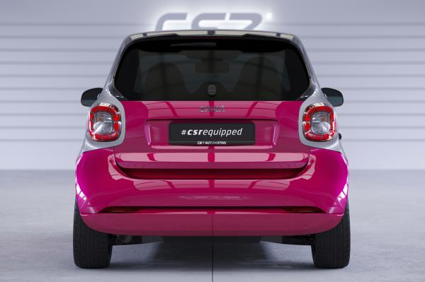 CSR Heckspoiler | Heckflügel mit ABE für Smart fortwo (453) HF815-L schwarz matt (Lackierung erforderlich)