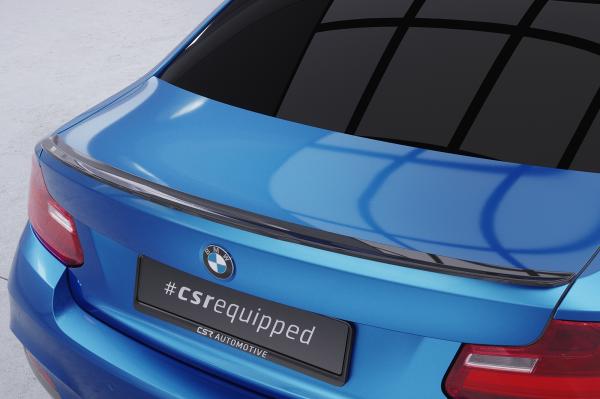 CSR Heckspoiler | Heckflügel mit ABE für BMW 2er (F22/F23) Coupe und Cabrio HF825-L schwarz matt (Lackierung erforderlich)