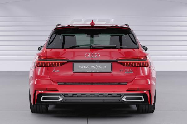 CSR Heckspoiler | Heckflügel mit ABE für Audi A6 C8 (Typ 4K/F2) Avant HF826-C Carbon Look glänzend (keine Lackierung erforderlich)