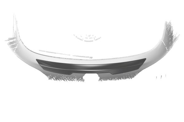 CSR Heckspoiler | Heckflügel mit ABE für Opel Corsa E HF831-L schwarz matt (Lackierung erforderlich)