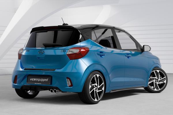 CSR Heckspoiler | Heckflügel mit ABE für Hyundai i10 (3. Gen.) HF837-S schwarz matt strukturiert (keine Lackierung erforderlich)