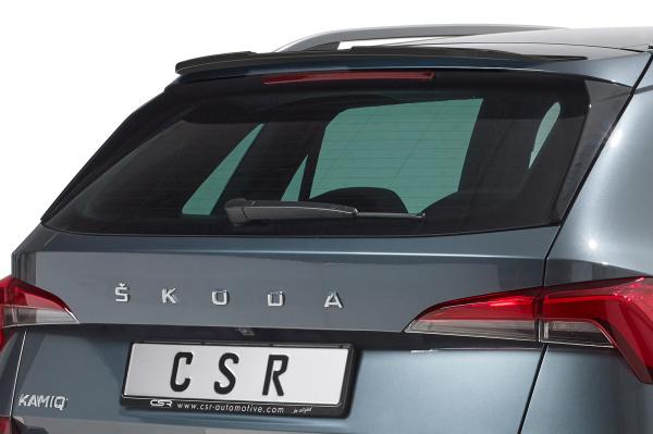 CSR Heckspoiler | Heckflügel mit ABE für Skoda Kamiq HF838-L schwarz matt (Lackierung erforderlich)