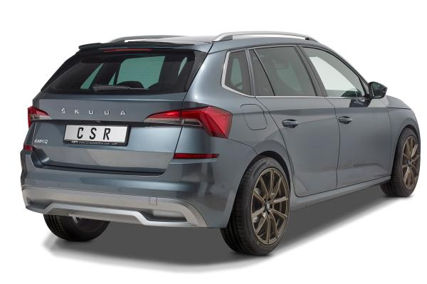 CSR Heckspoiler | Heckflügel mit ABE für Skoda Kamiq HF838-L schwarz matt (Lackierung erforderlich)