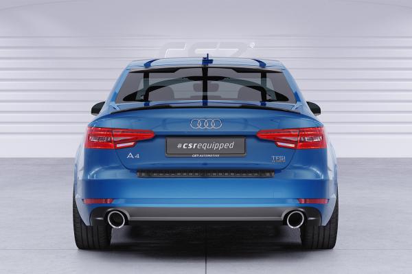 CSR Heckspoiler | Heckflügel mit ABE für Audi A4 B9 (Typ 8W) Limousine HF840-G Glossy schwarz glänzend (keine Lackierung erforderlich)