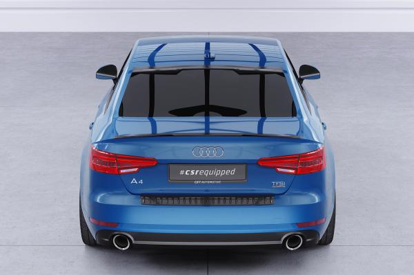 CSR Heckspoiler | Heckflügel mit ABE für Audi A4 B9 (Typ 8W) Limousine HF840-G Glossy schwarz glänzend (keine Lackierung erforderlich)