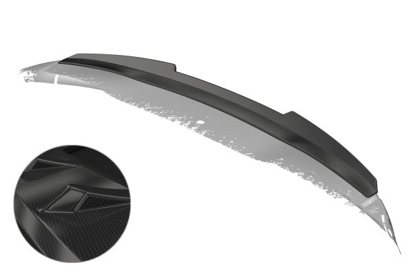 CSR Heckspoiler | Heckflügel mit ABE für Toyota Aygo 2 HF853-C Carbon Look Hochglanz (keine Lackierung erforderlich)
