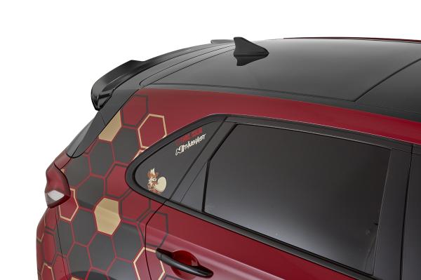 CSR Heckspoiler | Heckflügel mit ABE für Hyundai I30 (PD) Schrägheck HF862-S schwarz matt strukturiert (keine Lackierung erforderlich)