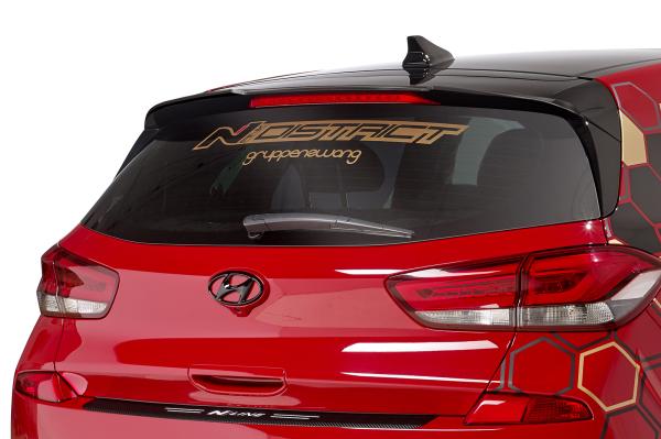 CSR Heckspoiler | Heckflügel mit ABE für Hyundai I30 (PD) Schrägheck HF862-S schwarz matt strukturiert (keine Lackierung erforderlich)