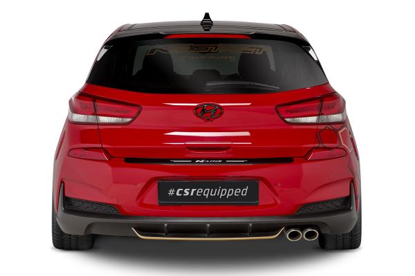 CSR Heckspoiler | Heckflügel mit ABE für Hyundai I30 (PD) Schrägheck HF862-S schwarz matt strukturiert (keine Lackierung erforderlich)
