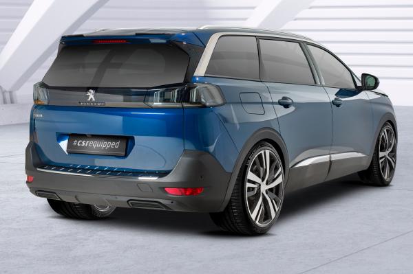 CSR Heckspoiler | Heckflügel mit ABE für Peugeot 5008 (2. Gen) HF865-L schwarz matt (Lackierung erforderlich)