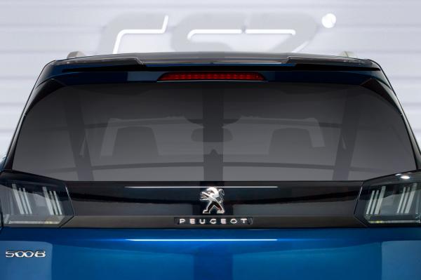 CSR Heckspoiler | Heckflügel mit ABE für Peugeot 5008 (2. Gen) HF865-L schwarz matt (Lackierung erforderlich)