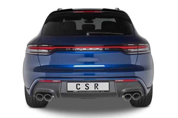 CSR Heckspoiler | Heckflügel mit ABE für Porsche Macan HF875-L schwarz matt (Lackierung erforderlich)