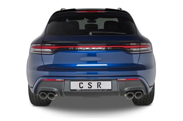 CSR Heckspoiler | Heckflügel mit ABE für Porsche Macan HF876-L schwarz matt (Lackierung erforderlich)