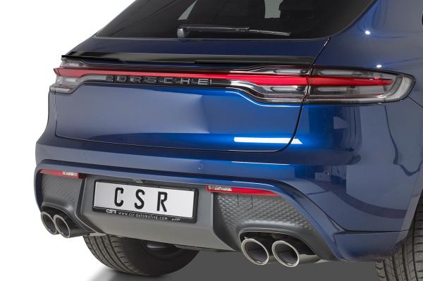 CSR Heckspoiler | Heckflügel mit ABE für Porsche Macan HF876-L schwarz matt (Lackierung erforderlich)