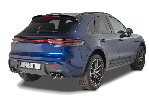 CSR Heckspoiler | Heckflügel mit ABE für Porsche Macan HF876-L schwarz matt (Lackierung erforderlich)