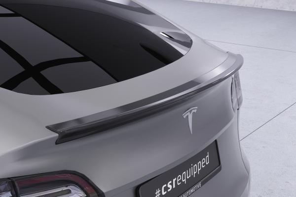 CSR Heckspoiler | Heckflügel mit ABE für Tesla Model Y HF878-L Lackierung erforderlich (schwarz matt)