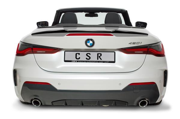 CSR Heckspoiler | Heckflügel mit ABE für BMW 4er G23 Cabrio HF879-L schwarz matt (Lackierung erforderlich)