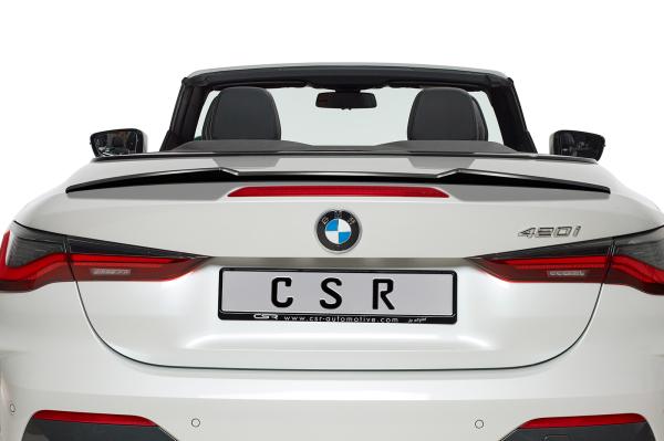 CSR Heckspoiler | Heckflügel mit ABE für BMW 4er G23 Cabrio HF879-L schwarz matt (Lackierung erforderlich)