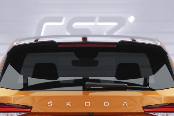 CSR Heckspoiler | Heckflügel mit ABE für Skoda Fabia 4 HF886-M Carbon Look matt strukturiert (keine Lackierung erforderlich)