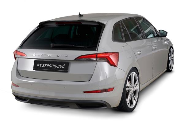 CSR Heckspoiler | Heckflügel mit ABE für Skoda Scala HF887-G Glossy schwarz Hochglanz (keine Lackierung erforderlich)