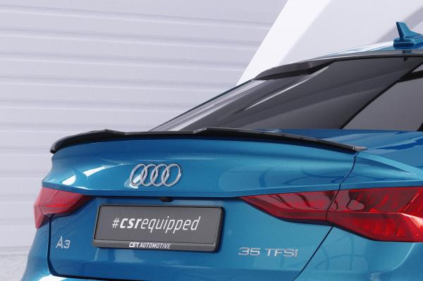 CSR Heckspoiler | Heckflügel mit ABE für Audi A3 8Y Limousine HF888-L schwarz matt (Lackierung erforderlich)