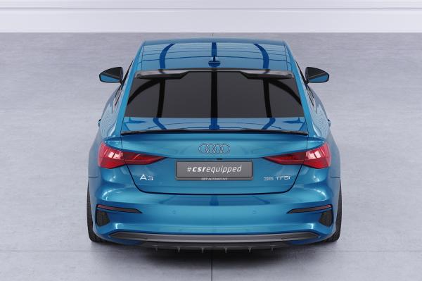 CSR Heckspoiler | Heckflügel mit ABE für Audi A3 8Y Limousine HF888-L schwarz matt (Lackierung erforderlich)