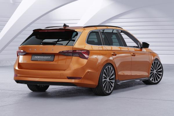 CSR Heckspoiler | Heckflügel mit ABE für Skoda Octavia 4 Combi HF889-C Carbon Look Hochglanz (keine Lackierung erforderlich)