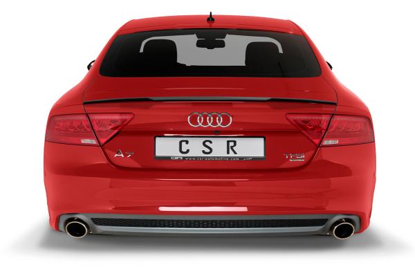 CSR Heckspoiler | Heckflügel mit ABE für Audi A7 / S7 C7 (4G) Sportback HF890-C Carbon Look glänzend (keine Lackierung erforderlich)