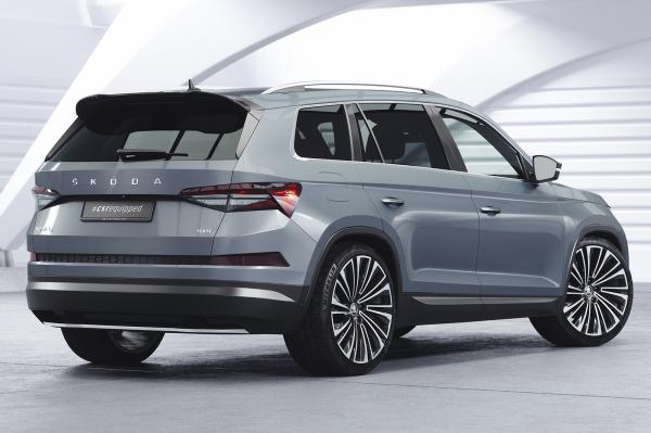 CSR Heckspoiler | Heckflügel mit ABE für Skoda Kodiaq HF892-L schwarz matt (Lackierung erforderlich)