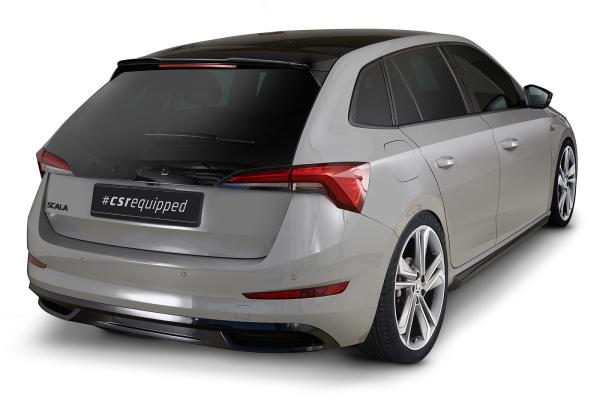 CSR Heckspoiler | Heckflügel mit ABE für Skoda Scala HF895-G Glossy schwarz Hochglanz (keine Lackierung erforderlich)