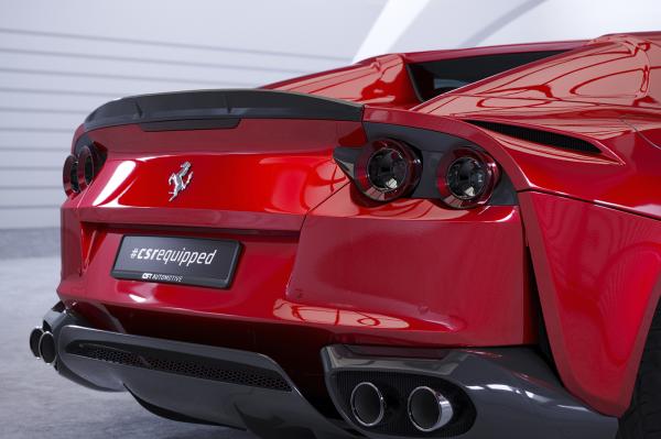 CSR Heckspoiler | Heckflügel mit ABE für Ferrari 812 GTS HF909-C Carbon Look Hochglanz (keine Lackierung erforderlich)
