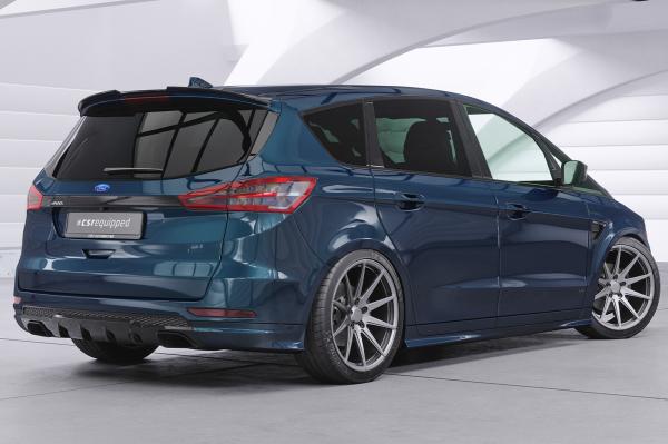 CSR Heckspoiler | Heckflügel mit ABE für Ford S-Max 2. Gen HF910-M Carbon Look matt strukturiert (keine Lackierung erforderlich)