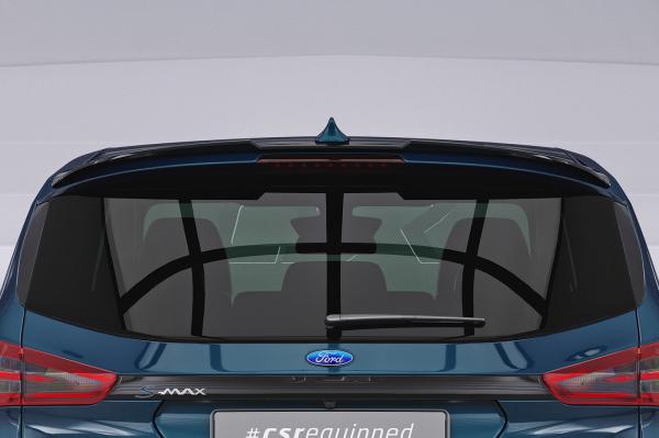 CSR Heckspoiler | Heckflügel mit ABE für Ford S-Max 2. Gen HF910-M Carbon Look matt strukturiert (keine Lackierung erforderlich)