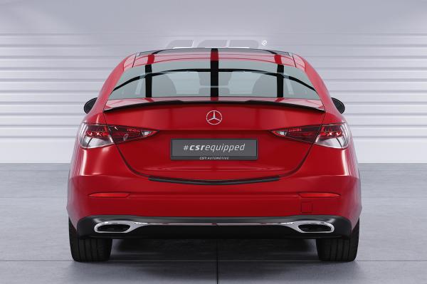CSR Heckspoiler | Heckflügel mit ABE für Mercedes-Benz C-Klasse (W206) Limousine HF914-L schwarz matt (Lackierung erforderlich)