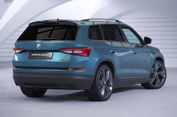 CSR Heckspoiler | Heckflügel mit ABE für Skoda Kodiaq HF916-L schwarz matt (Lackierung erforderlich)