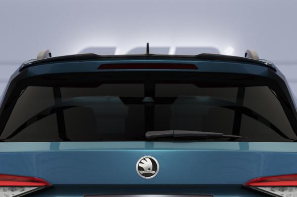 CSR Heckspoiler | Heckflügel mit ABE für Skoda Kodiaq HF916-L schwarz matt (Lackierung erforderlich)