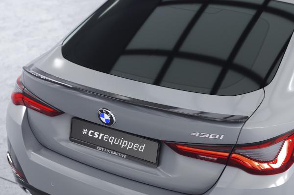 CSR Heckspoiler | Heckflügel mit ABE für BMW 4er / i4 G26 Gran Coupe HF926-L schwarz matt (Lackierung erforderlich)