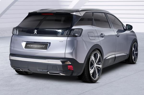 CSR Heckspoiler | Heckflügel mit ABE für Peugeot 3008 2. Gen HF933-L schwarz matt (Lackierung erforderlich)