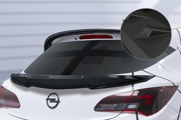 CSR Heckspoiler | Heckflügel mit ABE für Opel Astra J GTC HF951-M Carbon Look matt strukturiert (keine Lackierung erforderlich)