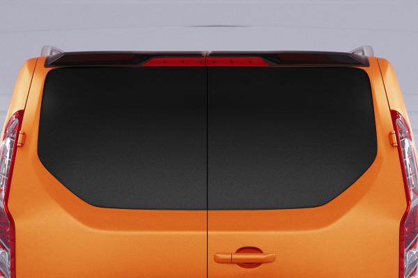 CSR Heckspoiler | Heckflügel mit ABE für Ford Transit MK7 Custom mit Hecktüren HF964-C Carbon Look glänzend (keine Lackierung erforderlich)