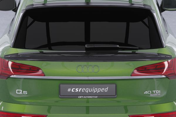CSR Heckspoiler | Heckflügel mit ABE für Audi Q5 (FY) HF973-M Carbon Look matt strukturiert (keine Lackierung erforderlich)
