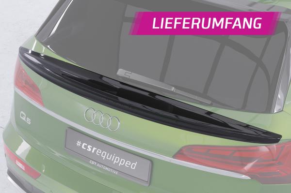 CSR Heckspoiler | Heckflügel mit ABE für Audi Q5 (FY) HF973-M Carbon Look matt strukturiert (keine Lackierung erforderlich)