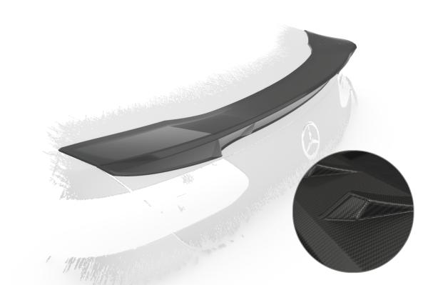 CSR Heckspoiler | Heckflügel mit ABE für Mercedes-Benz E-Klasse (A238) Cabrio HF977-M Carbon Look matt strukturiert (keine Lackierung erforderlich)